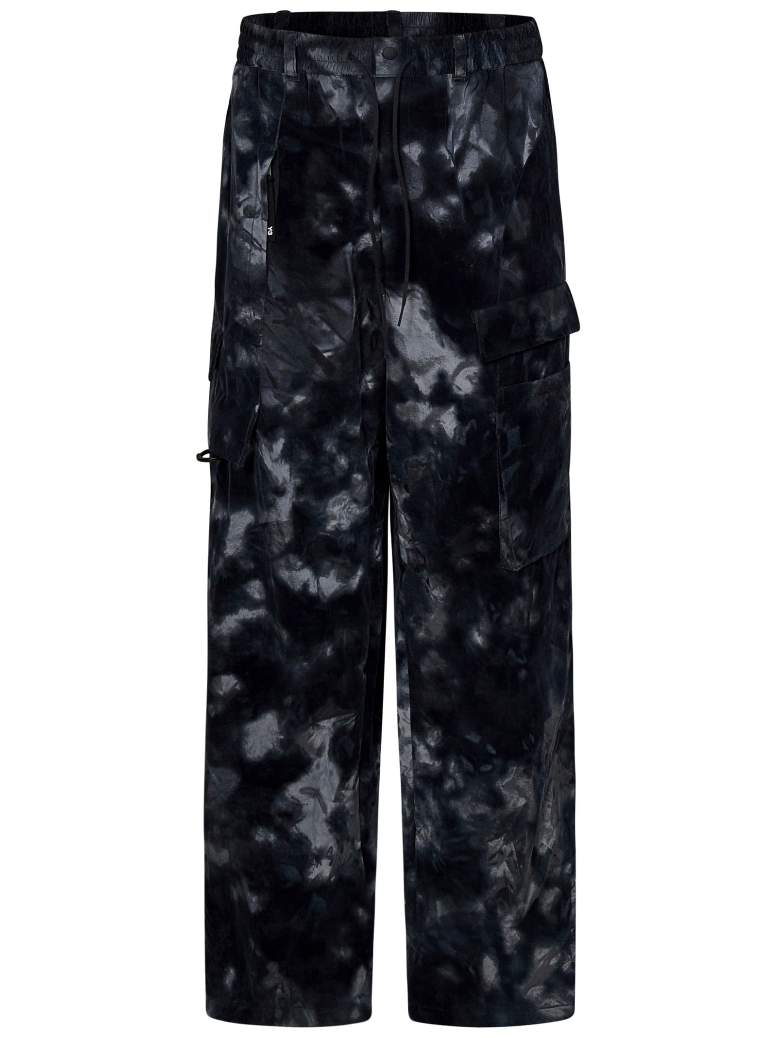 Shop Y-3 Trousers In Black