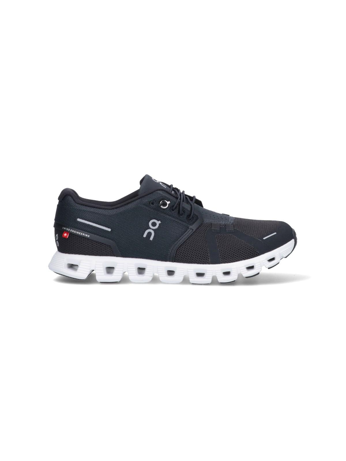 Shop On Cloud 5 Sneakers In Black White