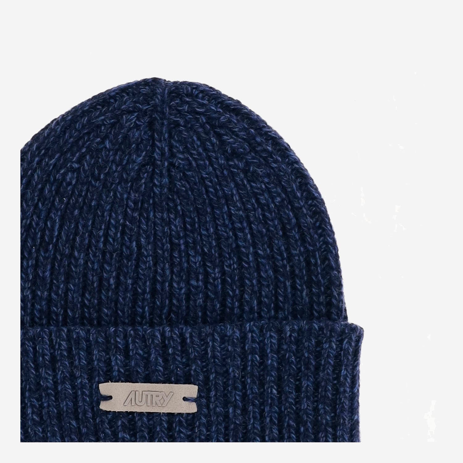 Autry Wool Beanie With Logo In Blue