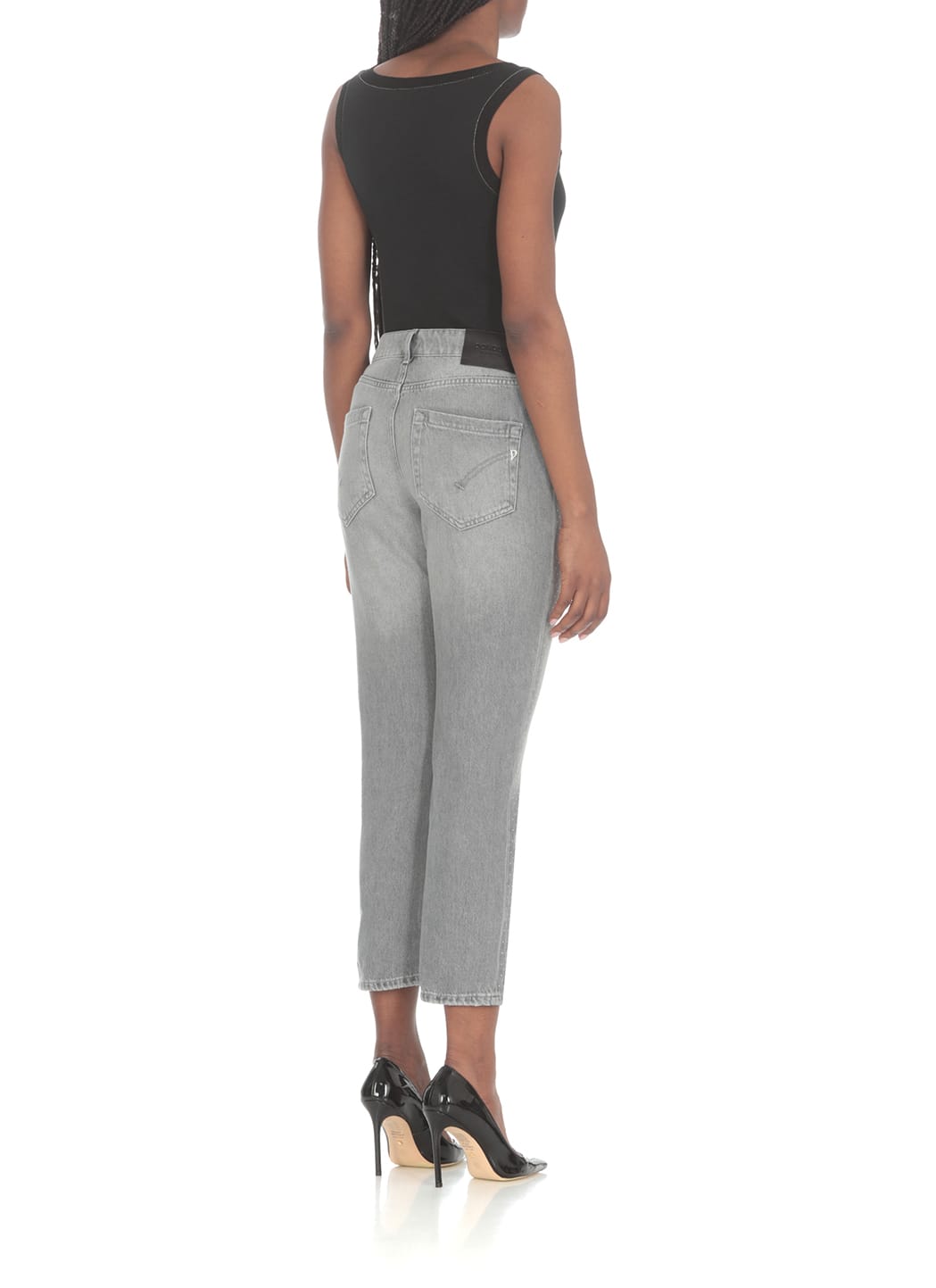 Shop Dondup Koons Trousers In Grey