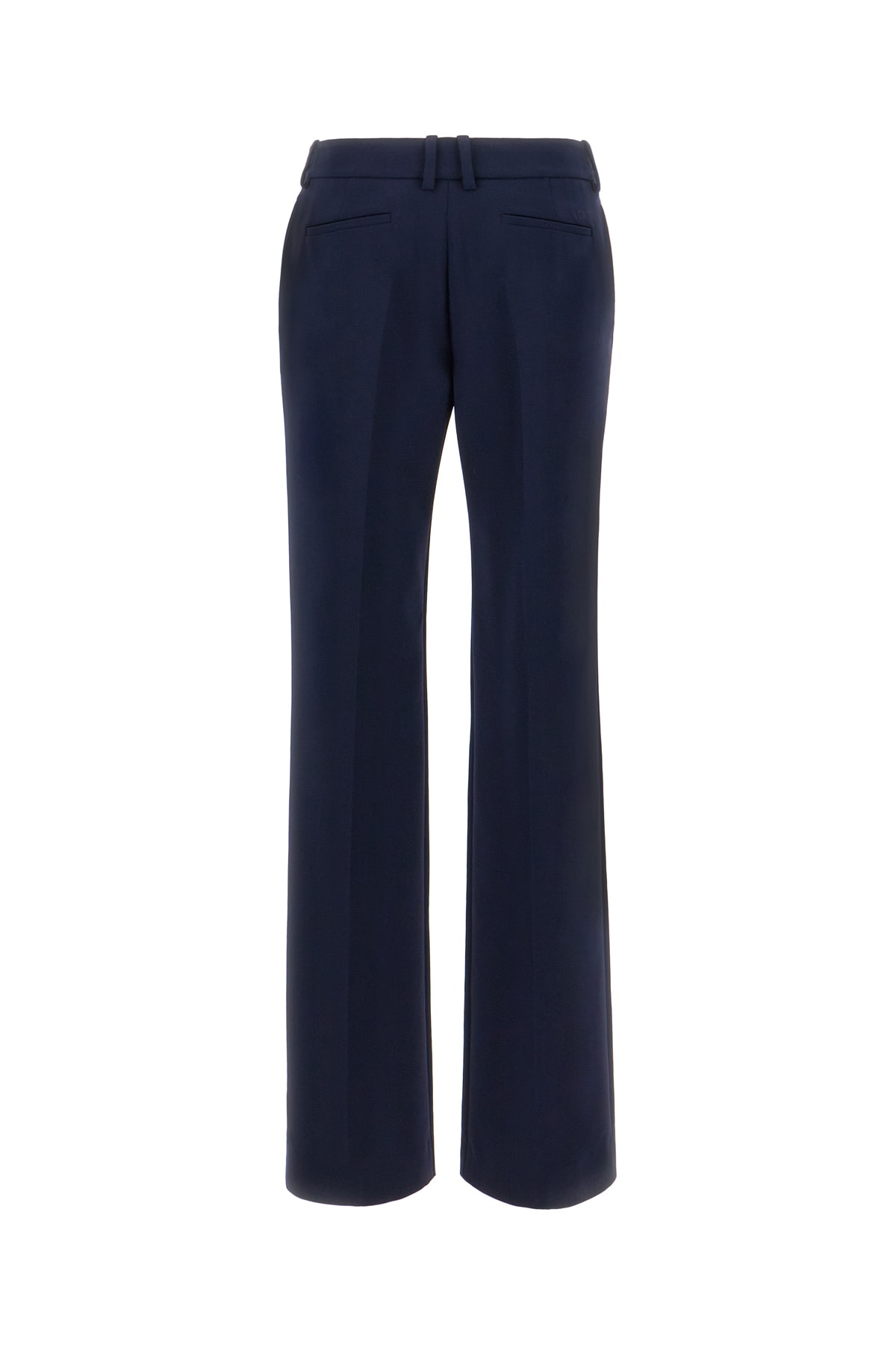 Shop Off-white Midnight Blue Stretch Wool Blend Pant In 4747