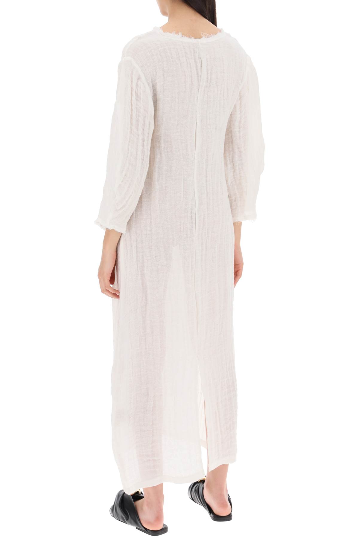 Shop By Malene Birger Organic Linen Miolla Dress In Pure White (white)