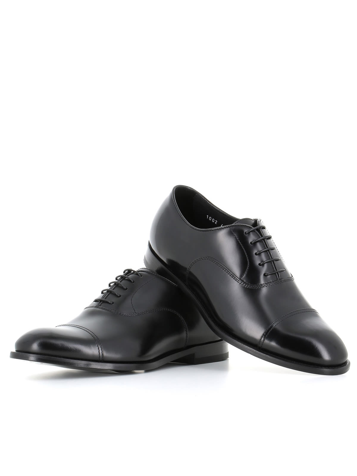 Black Leather Oxford Shoes