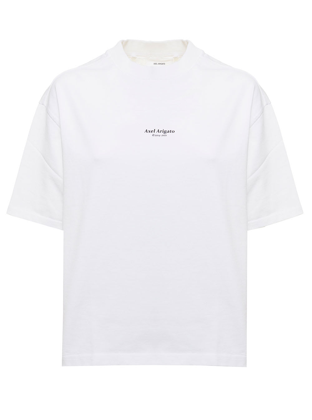 Axel Arigato Womans White Organic Cotton T-shirt With Logo