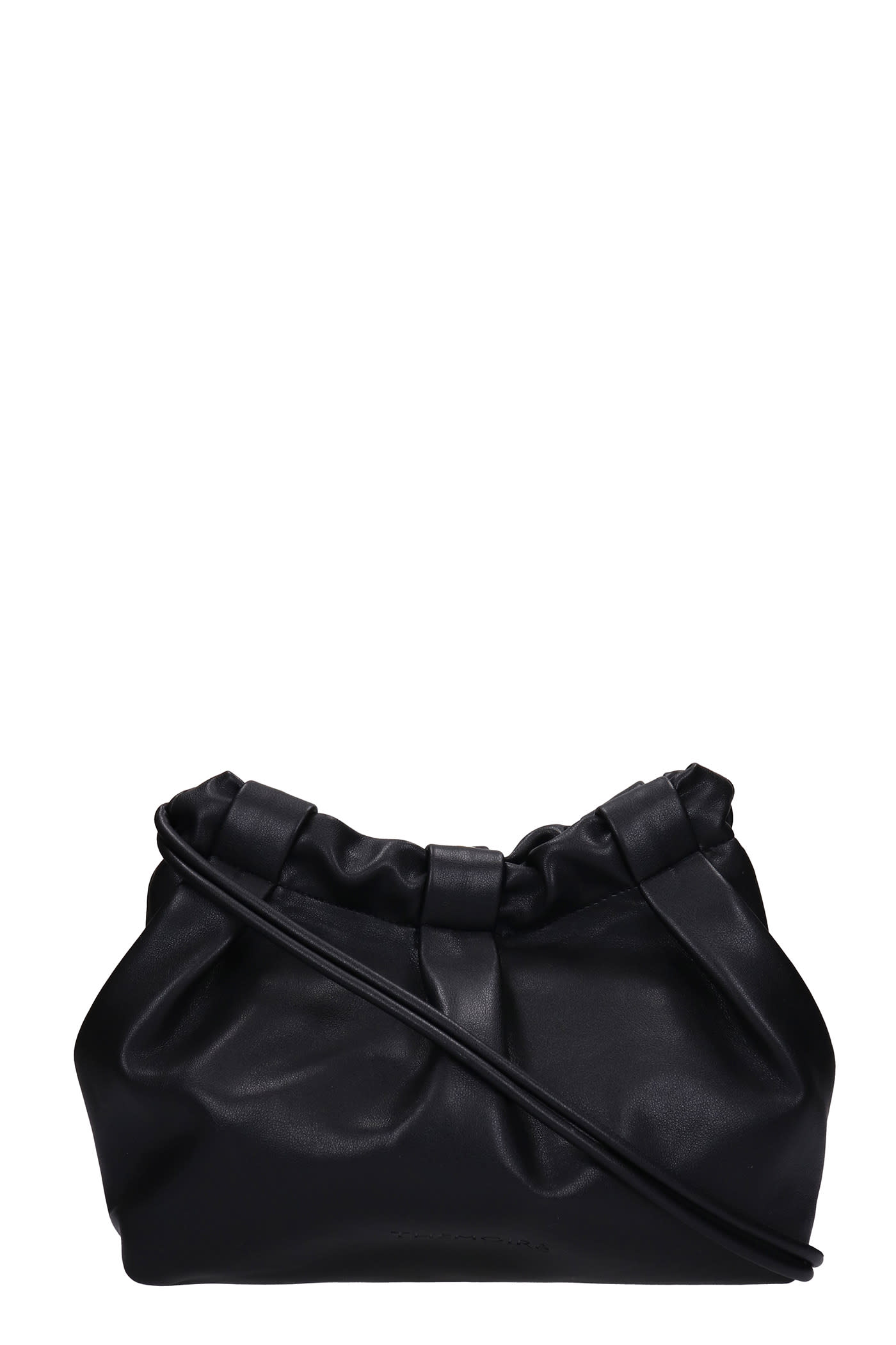 THEMOIRè Thetis Basic Shoulder Bag In Black Faux Leather
