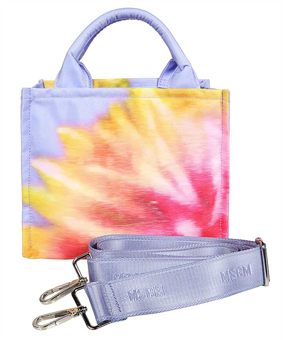 Msgm Logo Detail Handbag In Multi