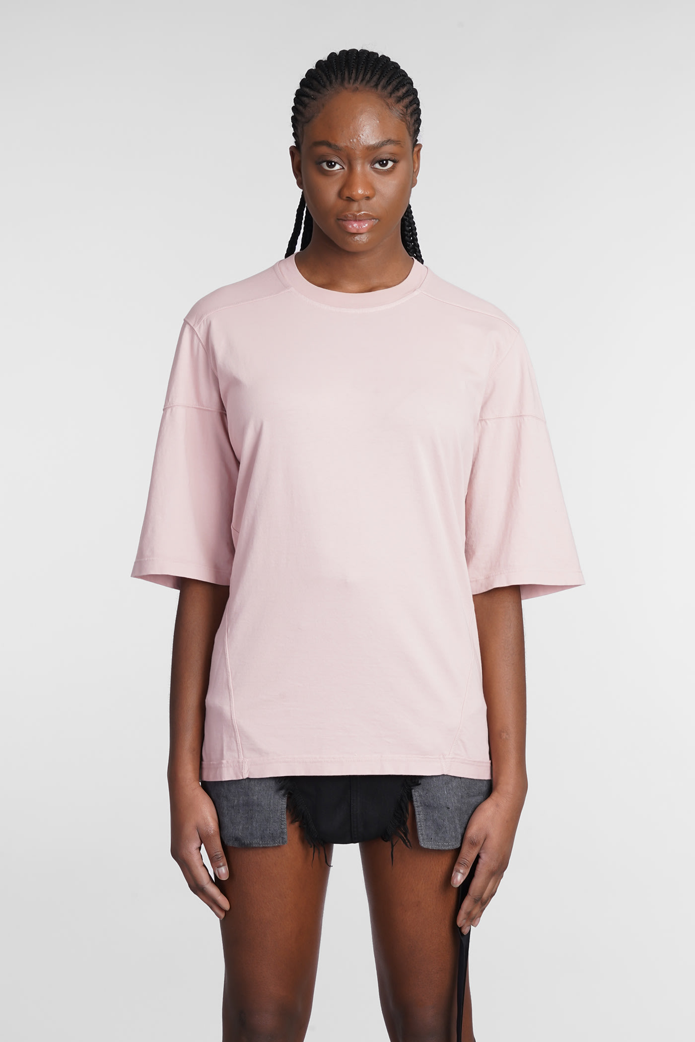 Drkshdw Walrus T T-shirt In Rose-pink Cotton