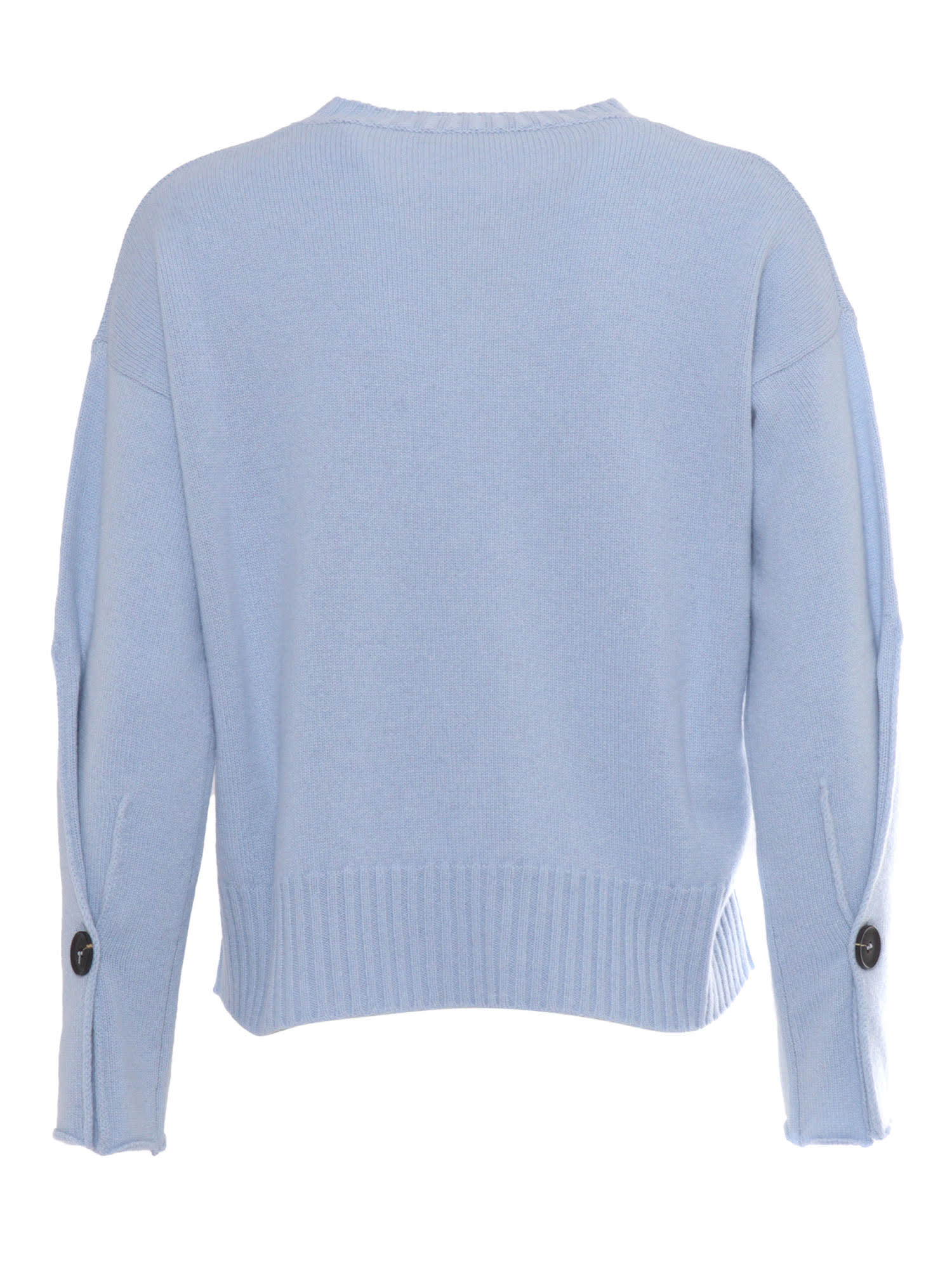 KANGRA BOXING CREWNECK SWEATER WITH BUTTONED SLEEVES 