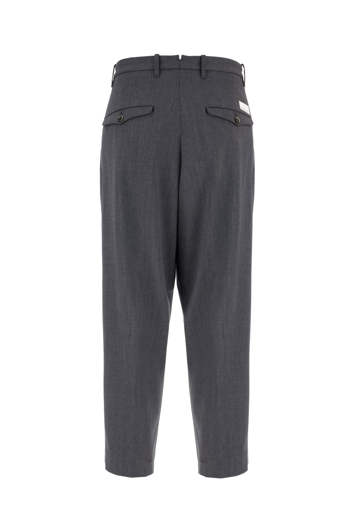 Nine In The Morning Graphite Stretch Wool Pants In Gray