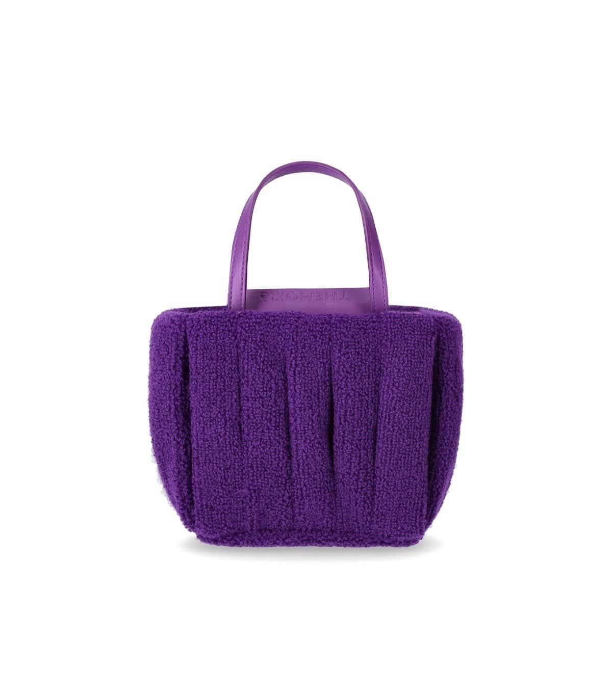 Shop Themoirè Aria Coral Sponge Handbag In Viola