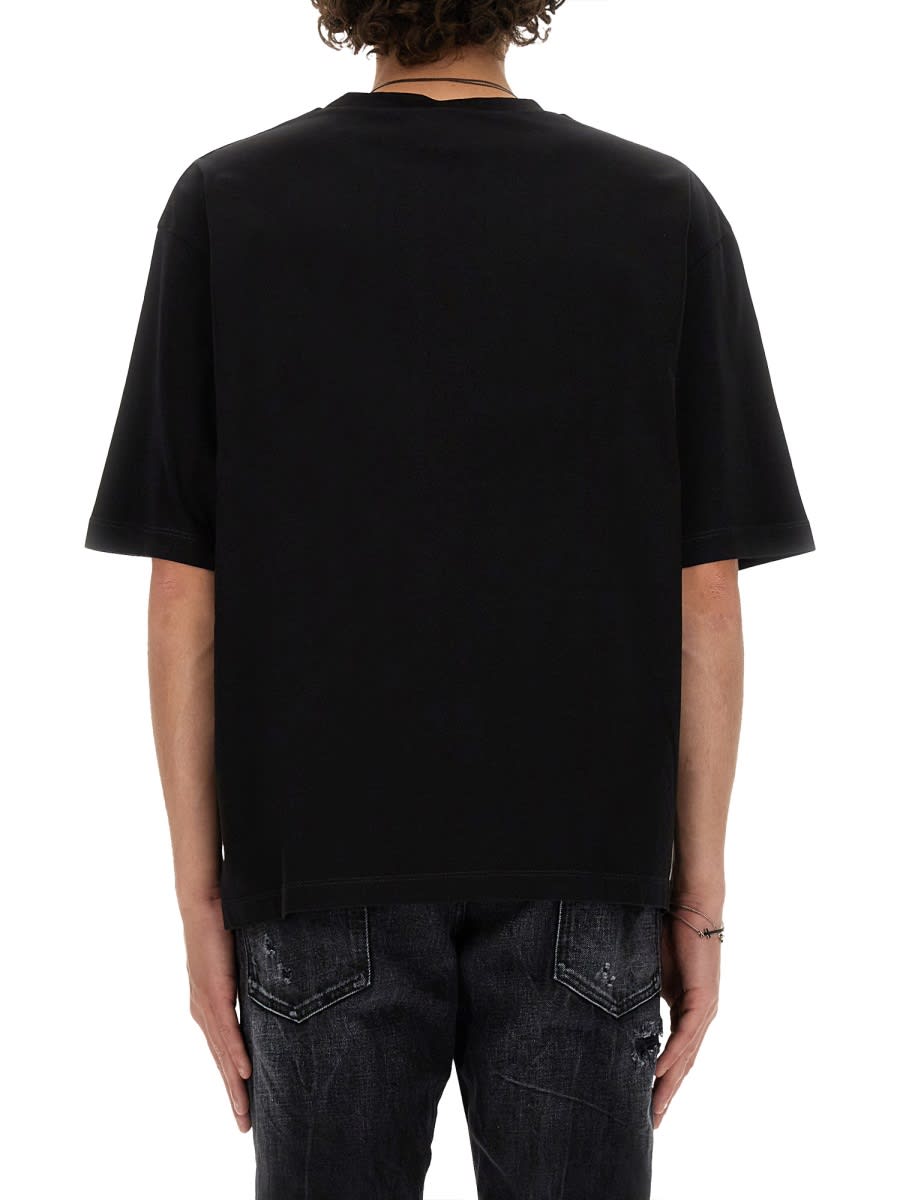 Shop Dsquared2 Logo Print T-shirt In Black