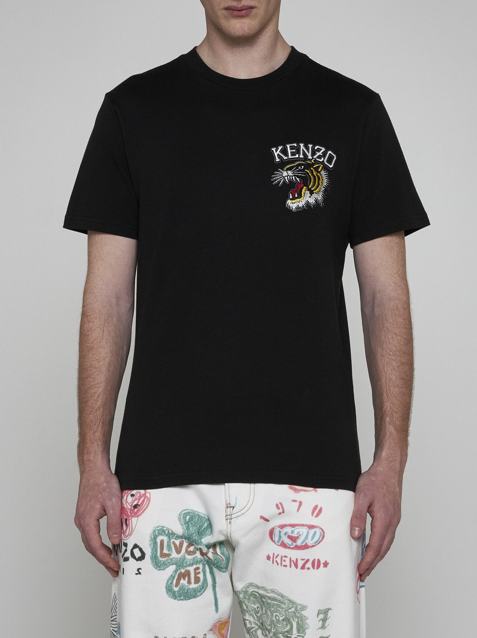 Shop Kenzo Tiger Varsity Slim T-shirt In Black