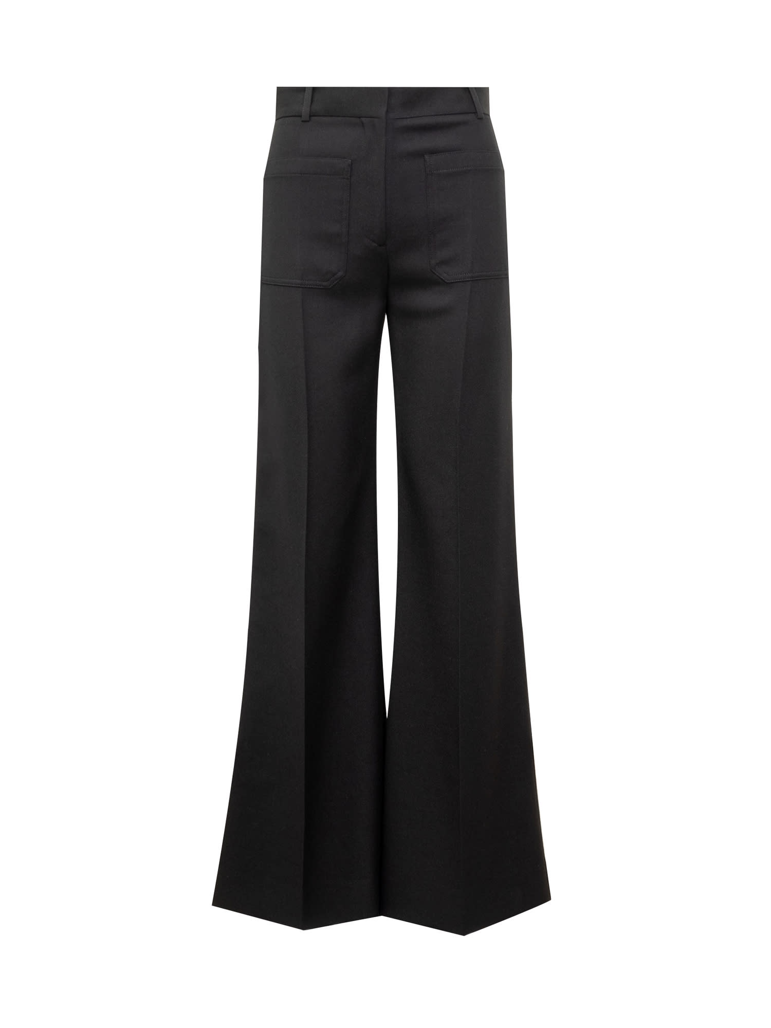 Shop Victoria Beckham Alina Tailored Trousers In Black