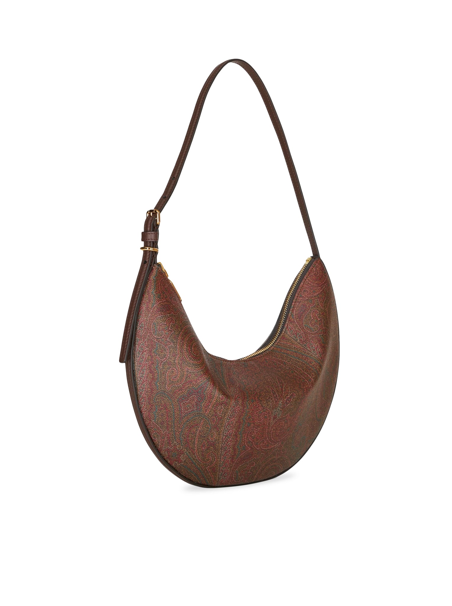 Etro Hobo Essential Small Shoulder Bag In Brown