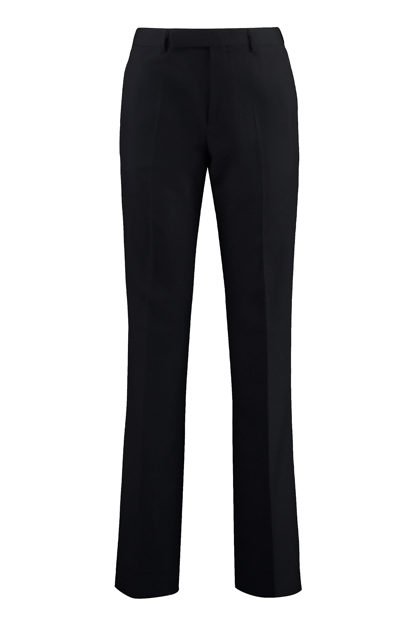 Celine Tailored Wool Trousers In Black