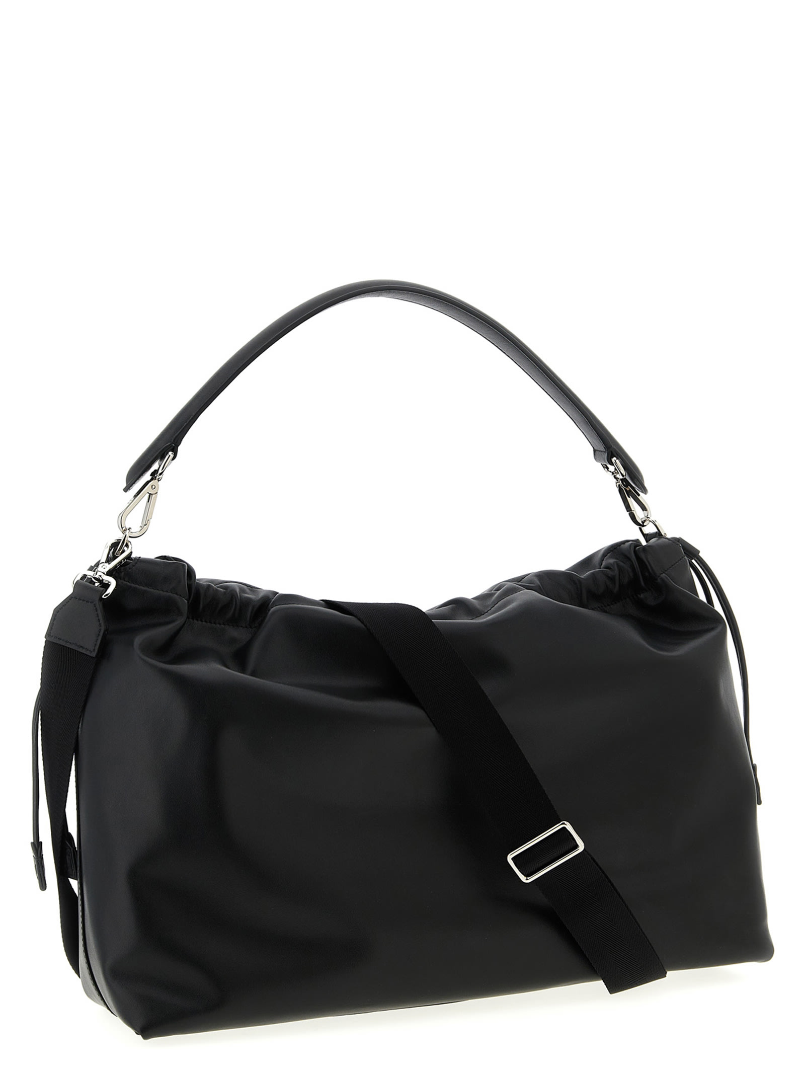 Fendi Flux Maxi Shoulder Bag In Black