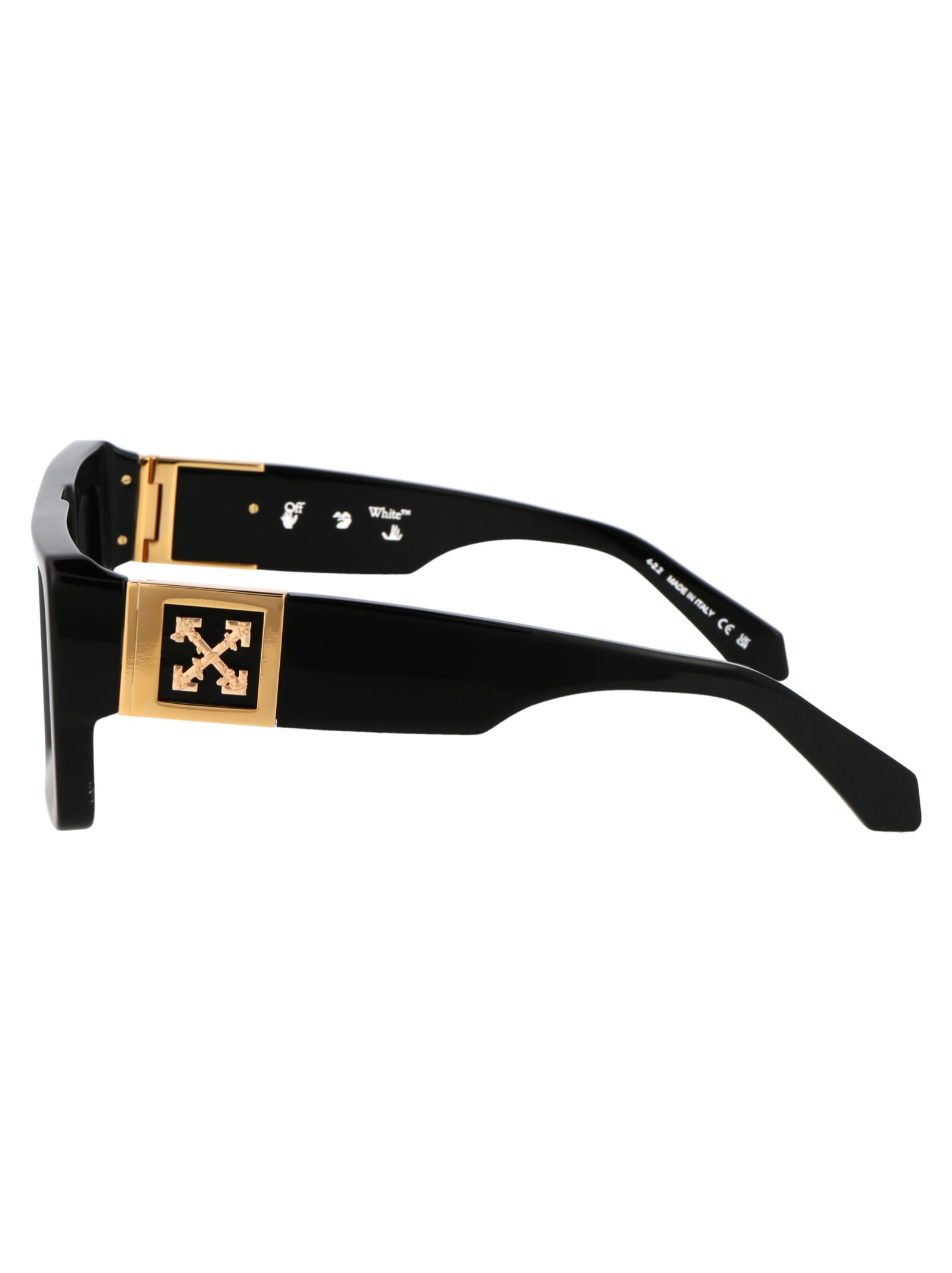 Shop Off-white Leonardo Sunglasses In 1007 Black