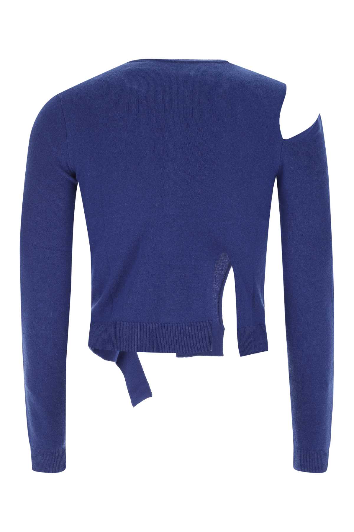 Shop Ader Error Electric Blue Wool Blend Everdeen Cardigan