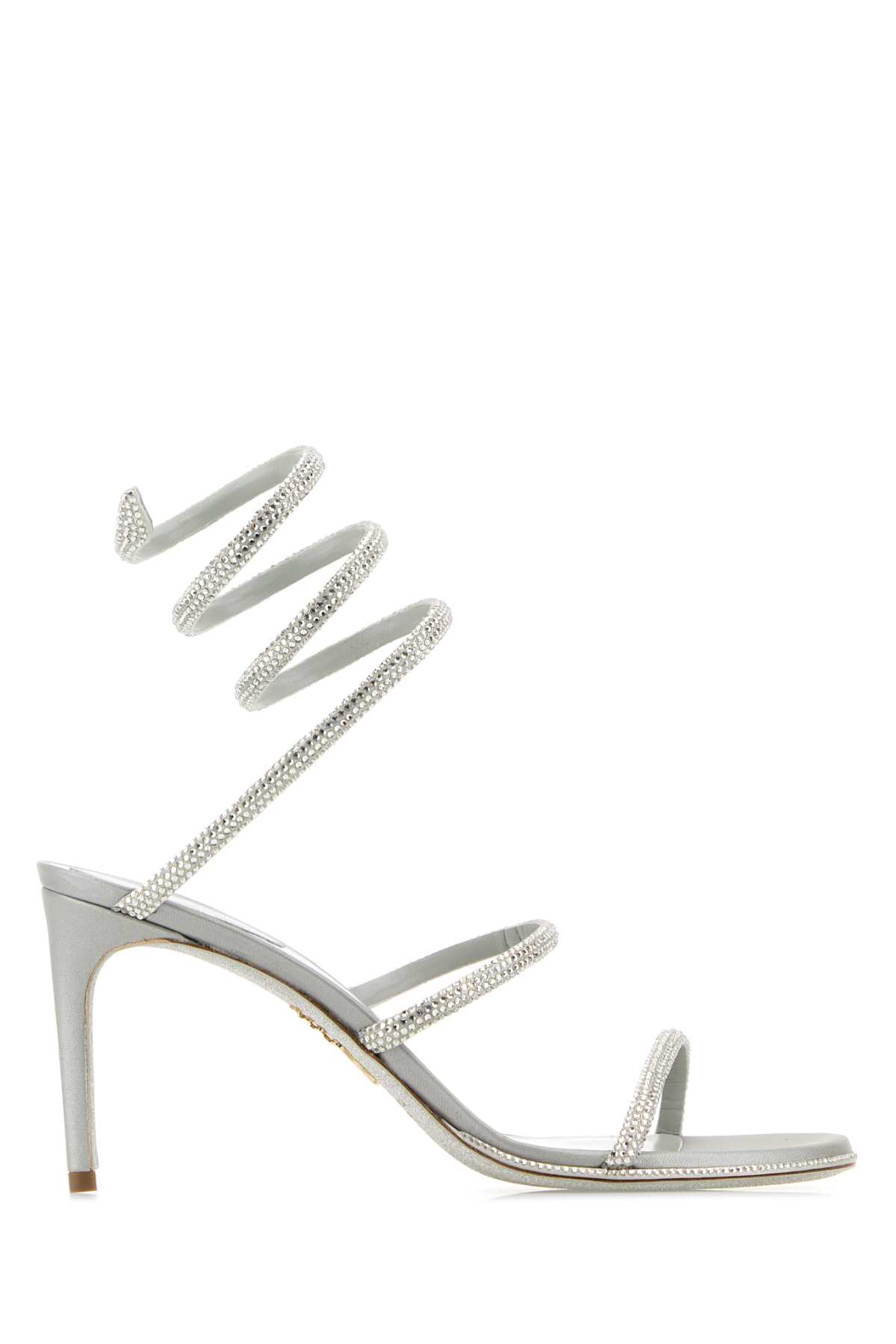 René Caovilla Embellished Satin Cleo Sandals