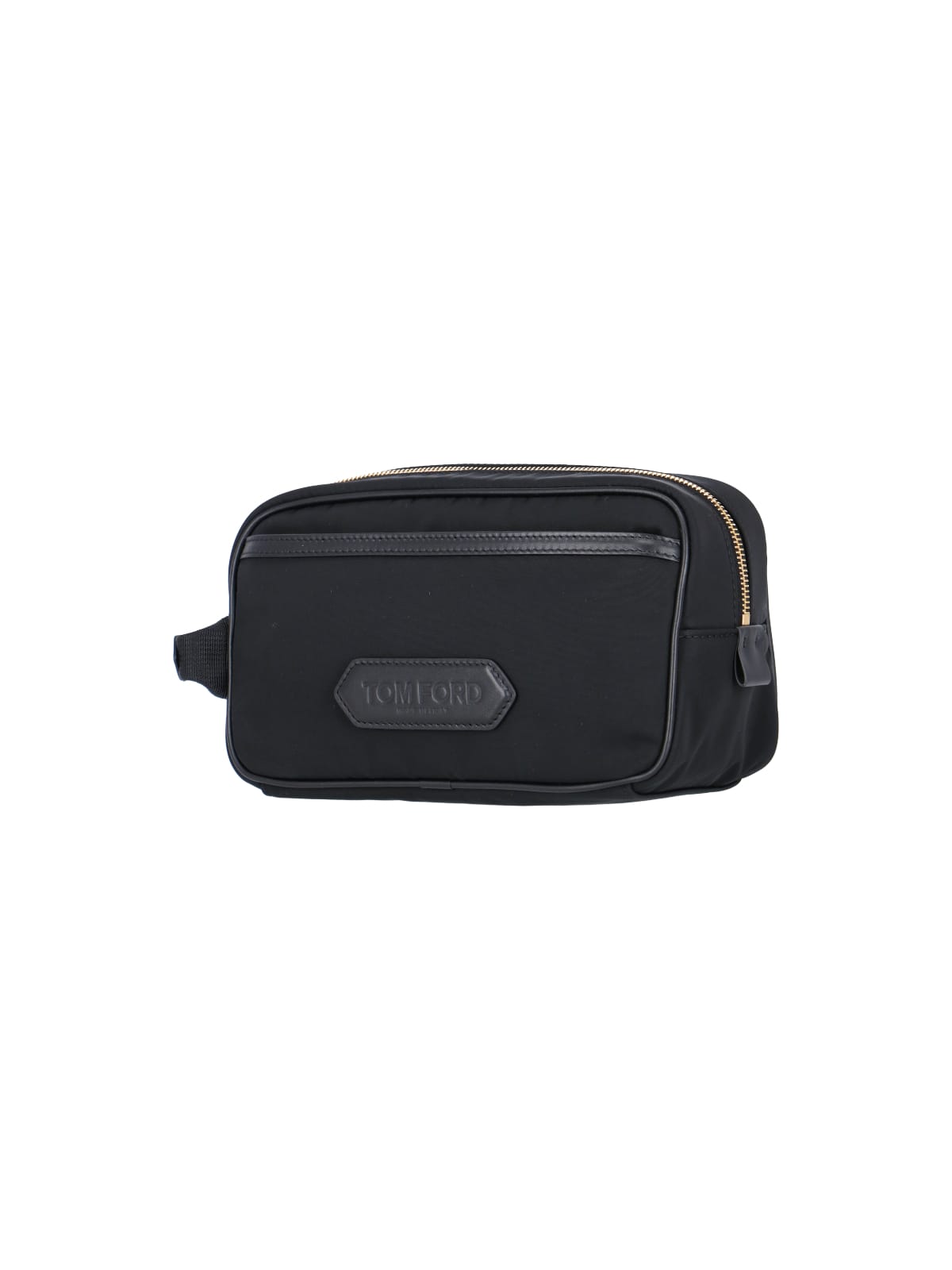 Shop Tom Ford Logo Pouch In Black