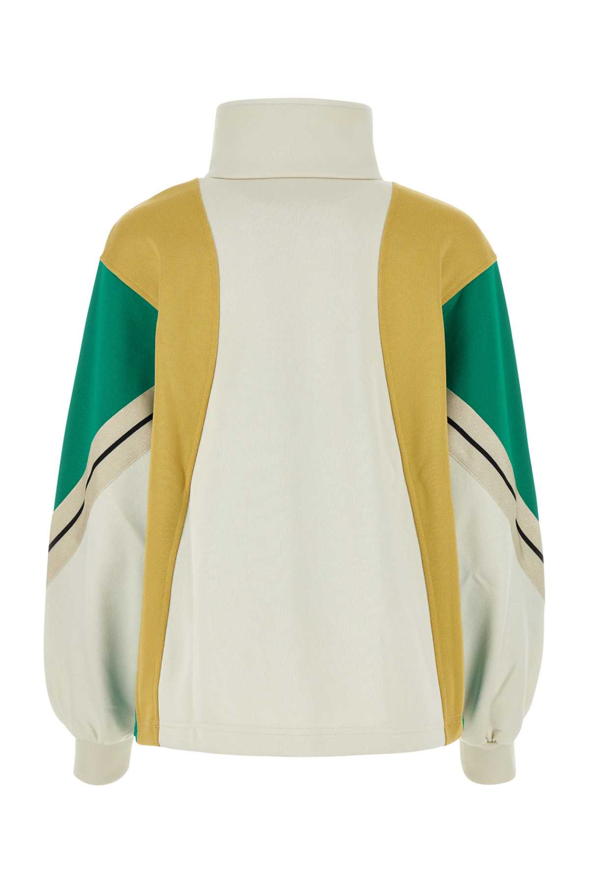 Shop Palm Angels Multicolor Polyester Blend Sweatshirt In Offwhitemu