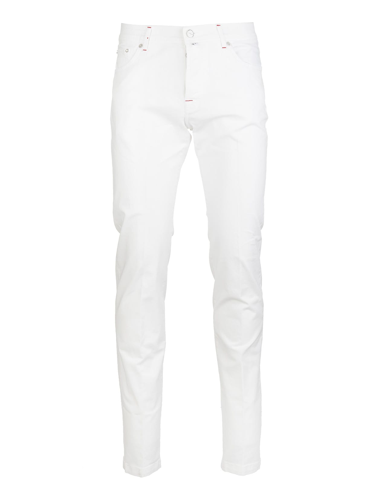 Kiton white trousers