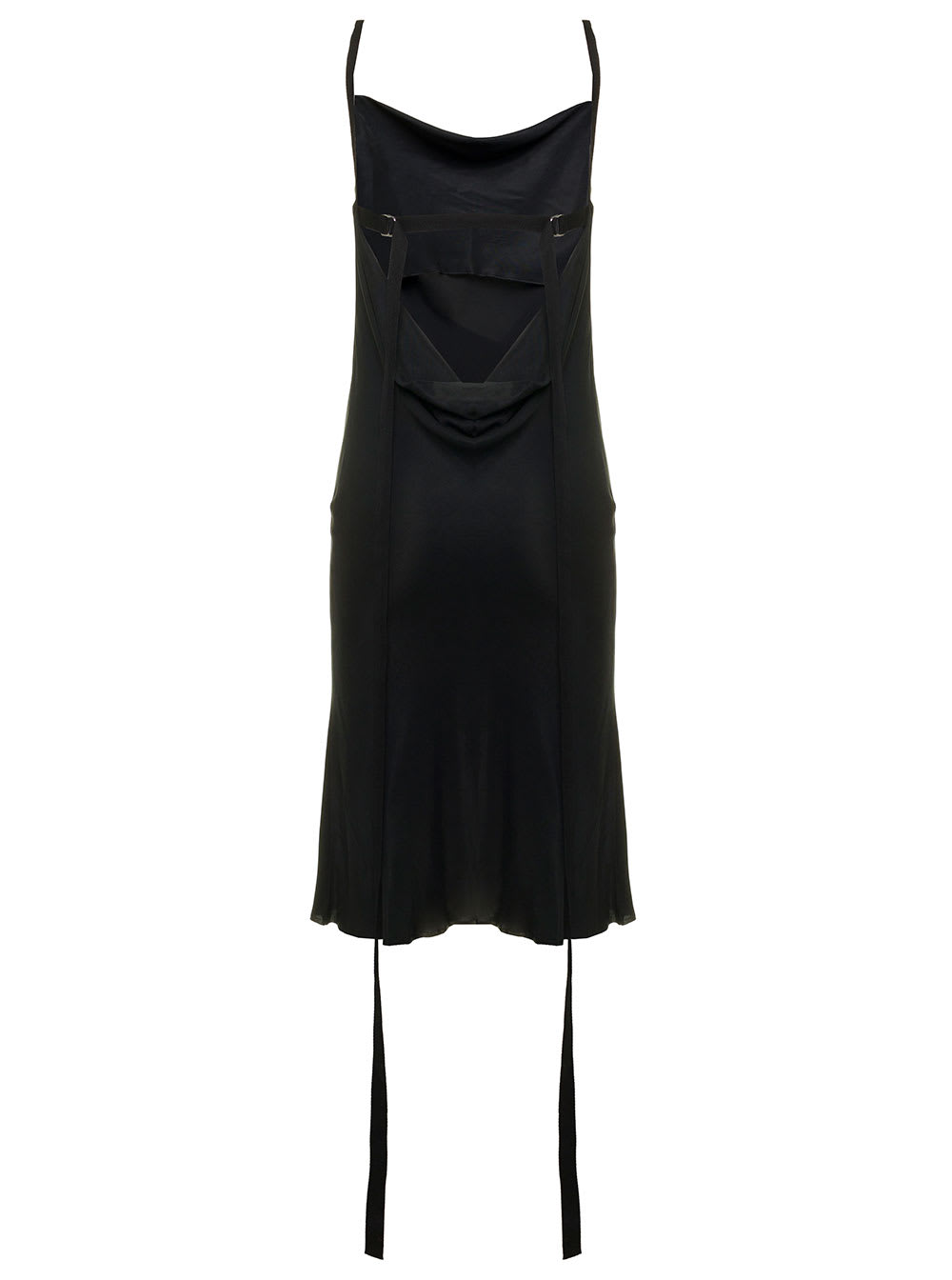 Shop Ann Demeulemeester Womans Black Viscose Dress