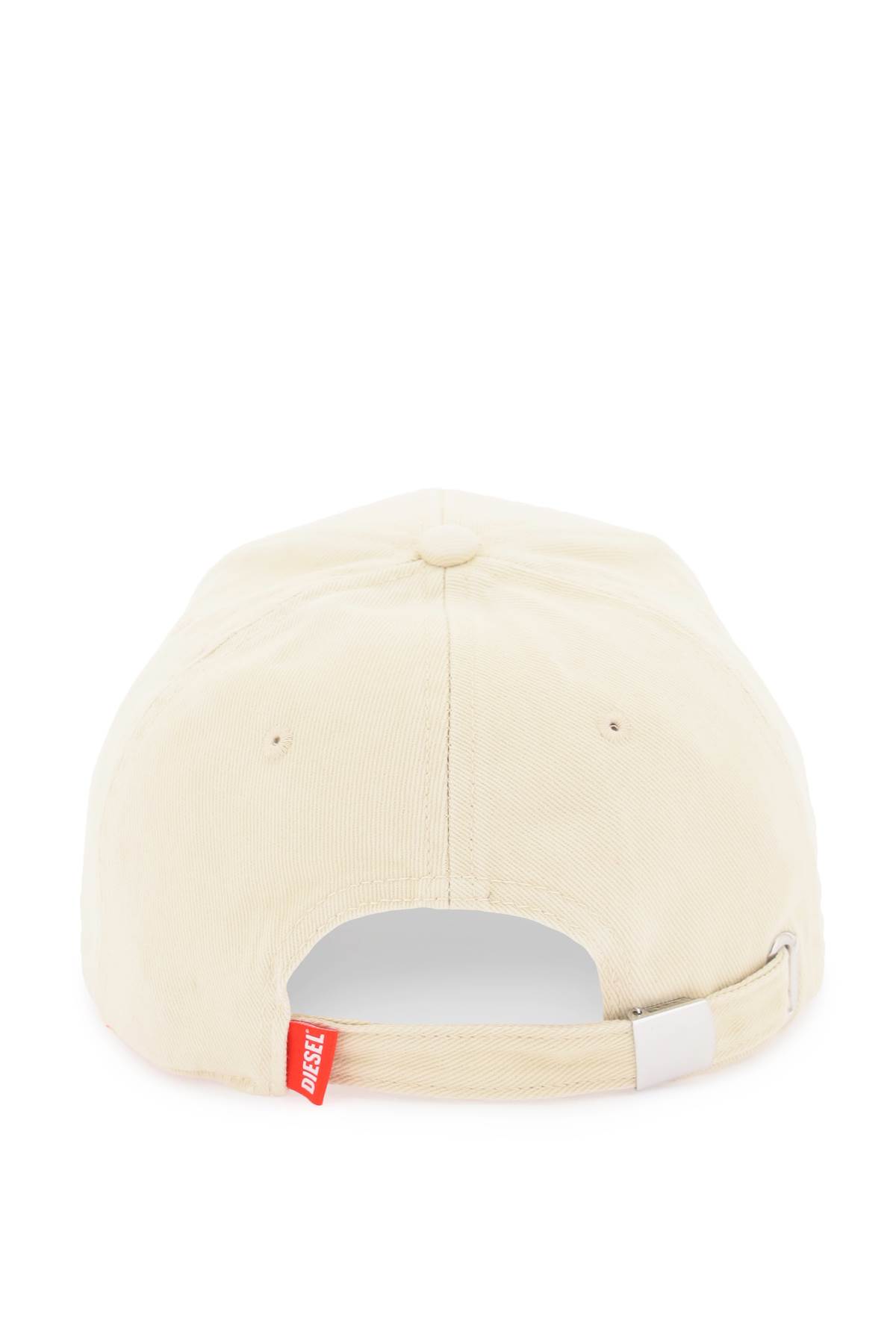 Shop Diesel Corry-jacq-wash Baseball Cap In Ivory (beige)