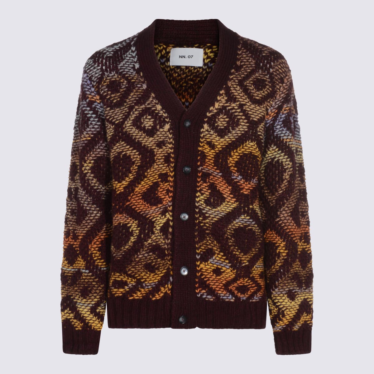 Nn07 Ribbed Cuff And Hem Crewneck Sweater In Brown