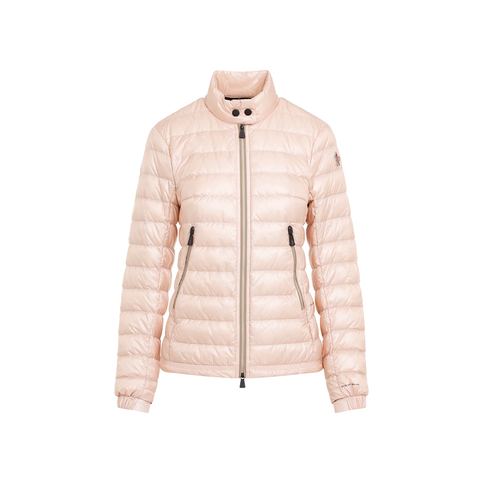 Shop Moncler Walibi Jacket In K Medium Pink