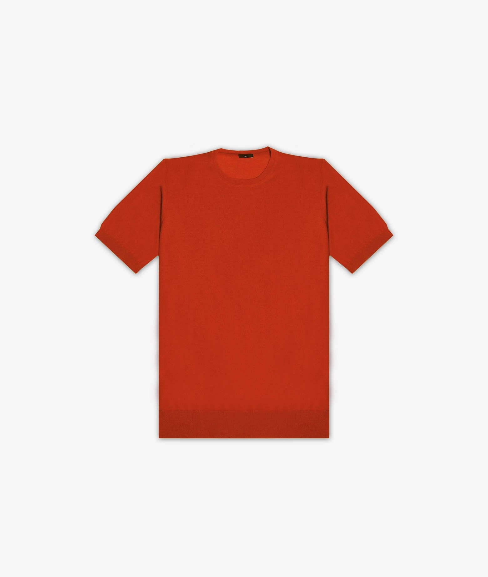 Shop Larusmiani Crewneck Roquebrune T-shirt In Firebrick