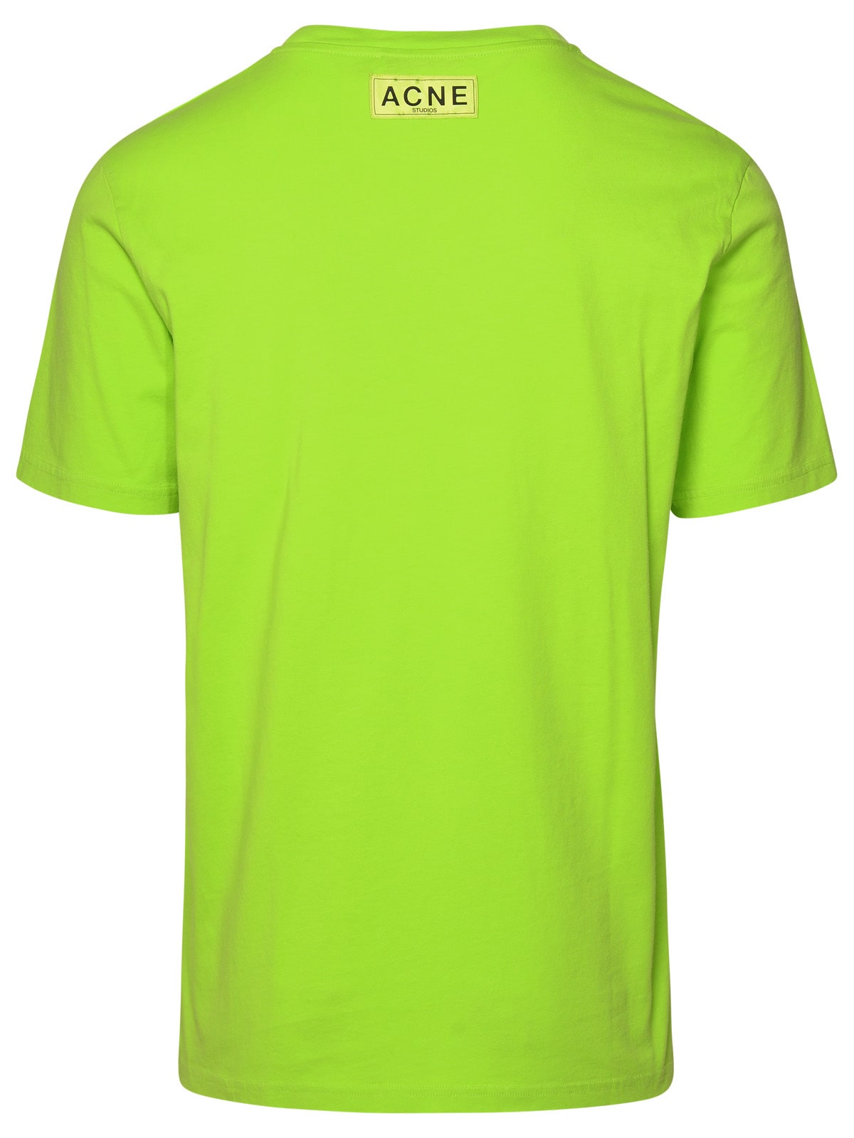 Shop Acne Studios Green Cotton T-shirt In Sharp Green