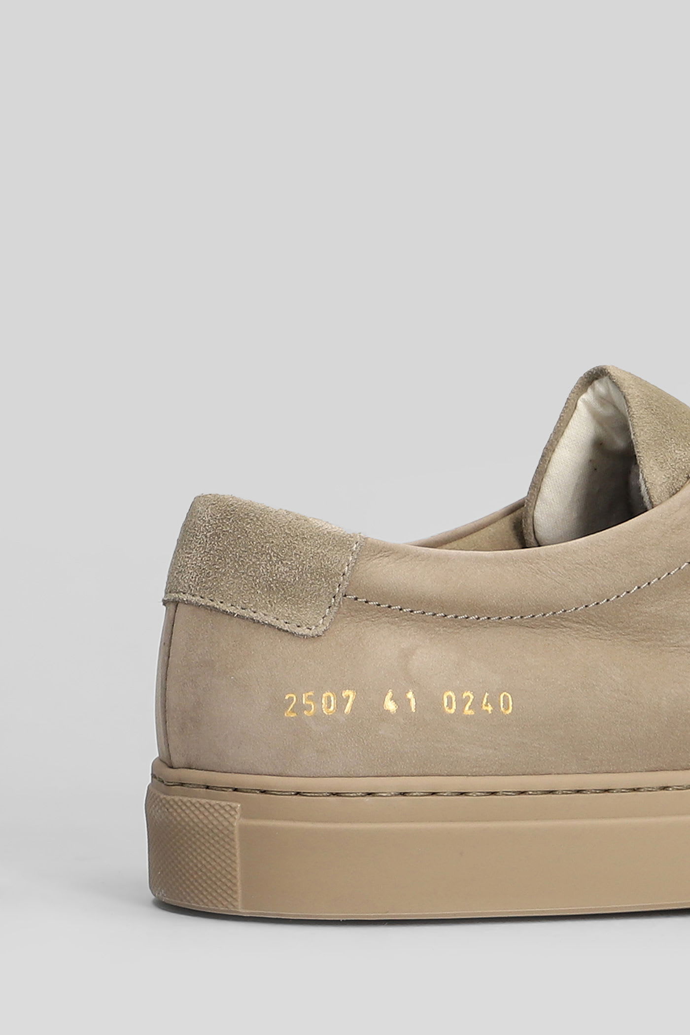 Common Projects Achilles Sneakers In Taupe Suede In Brown