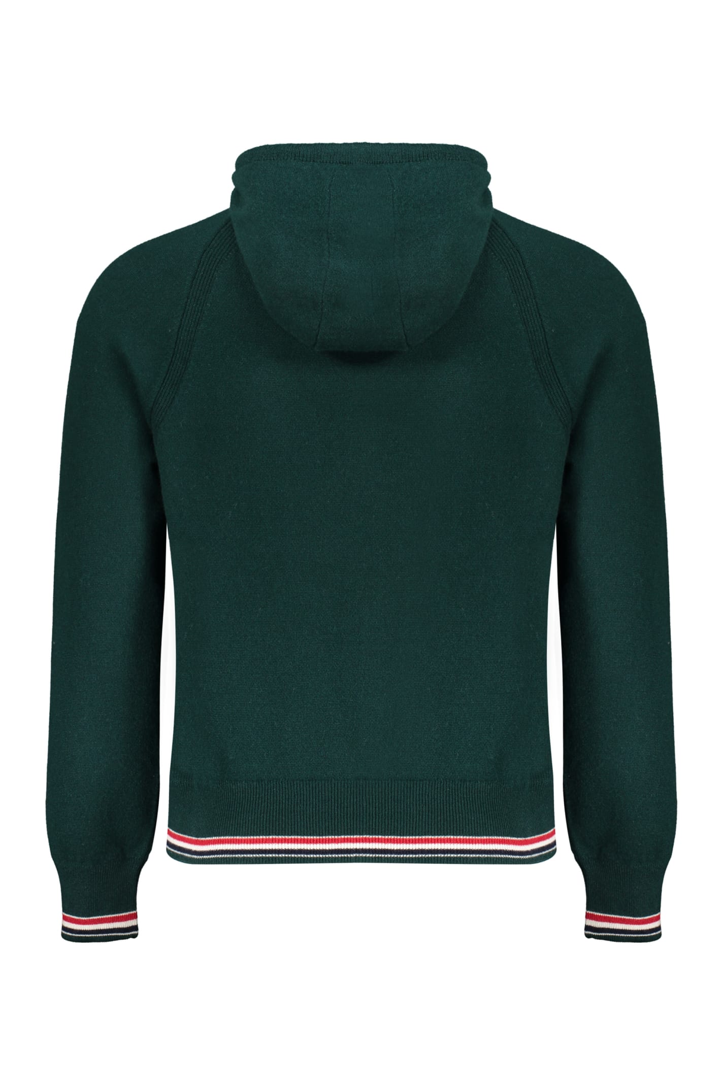 Shop Thom Browne Zipped Cardigan In Green