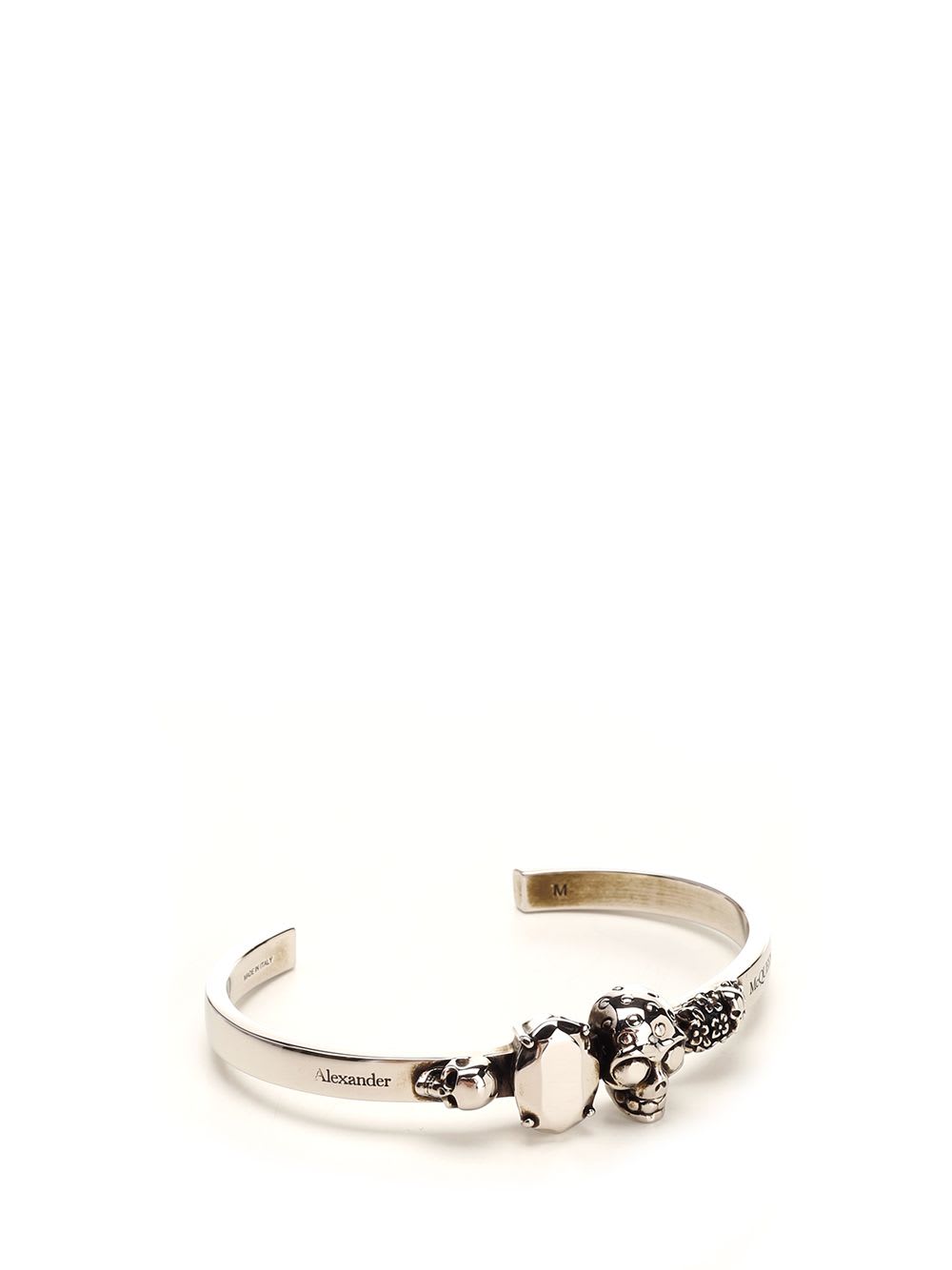 Shop Alexander Mcqueen Bangle Bracelet In Silver