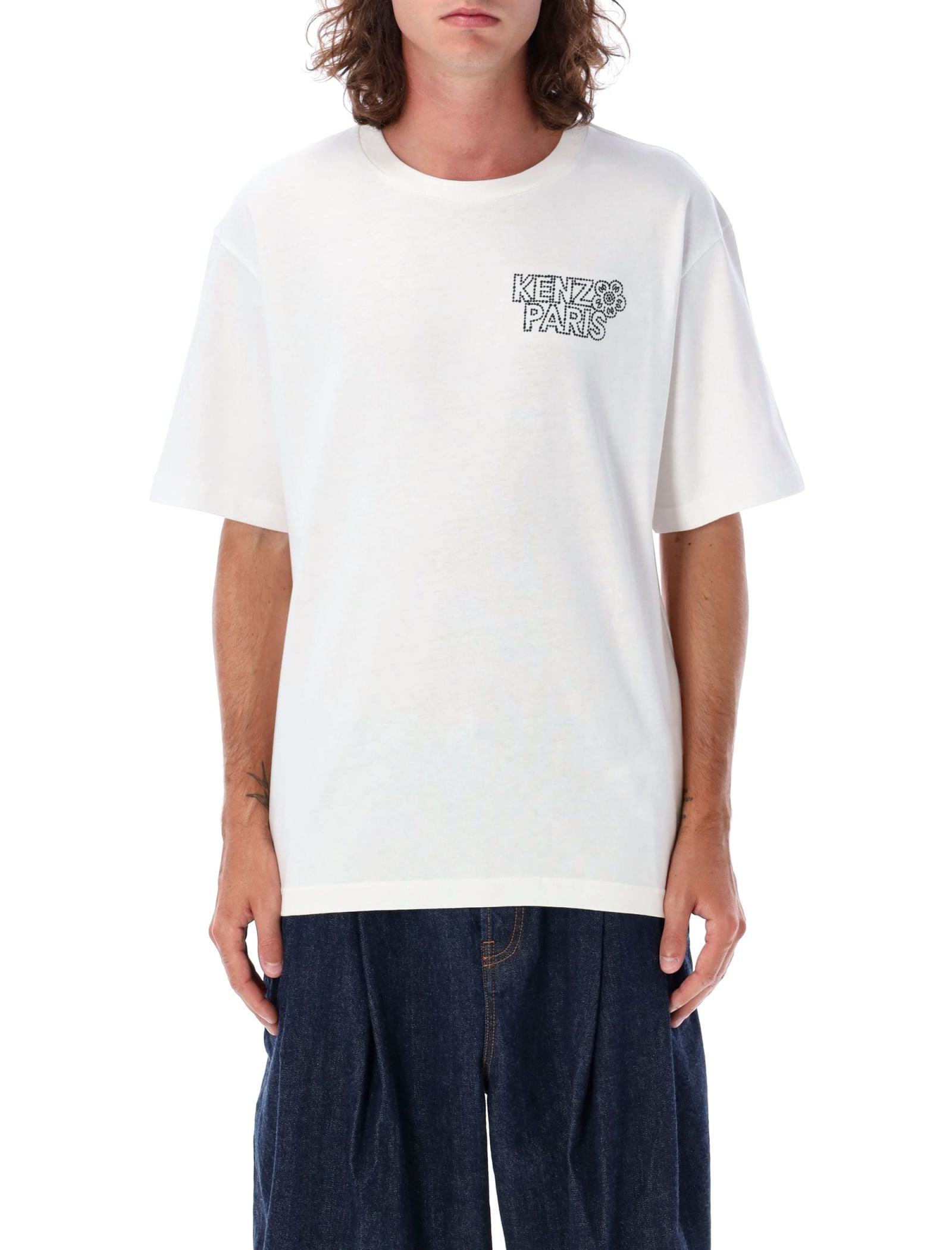 Shop Kenzo Constellation Over T-shirt In White