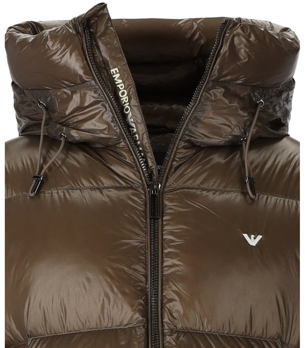 Shop Emporio Armani Jacket In Fango