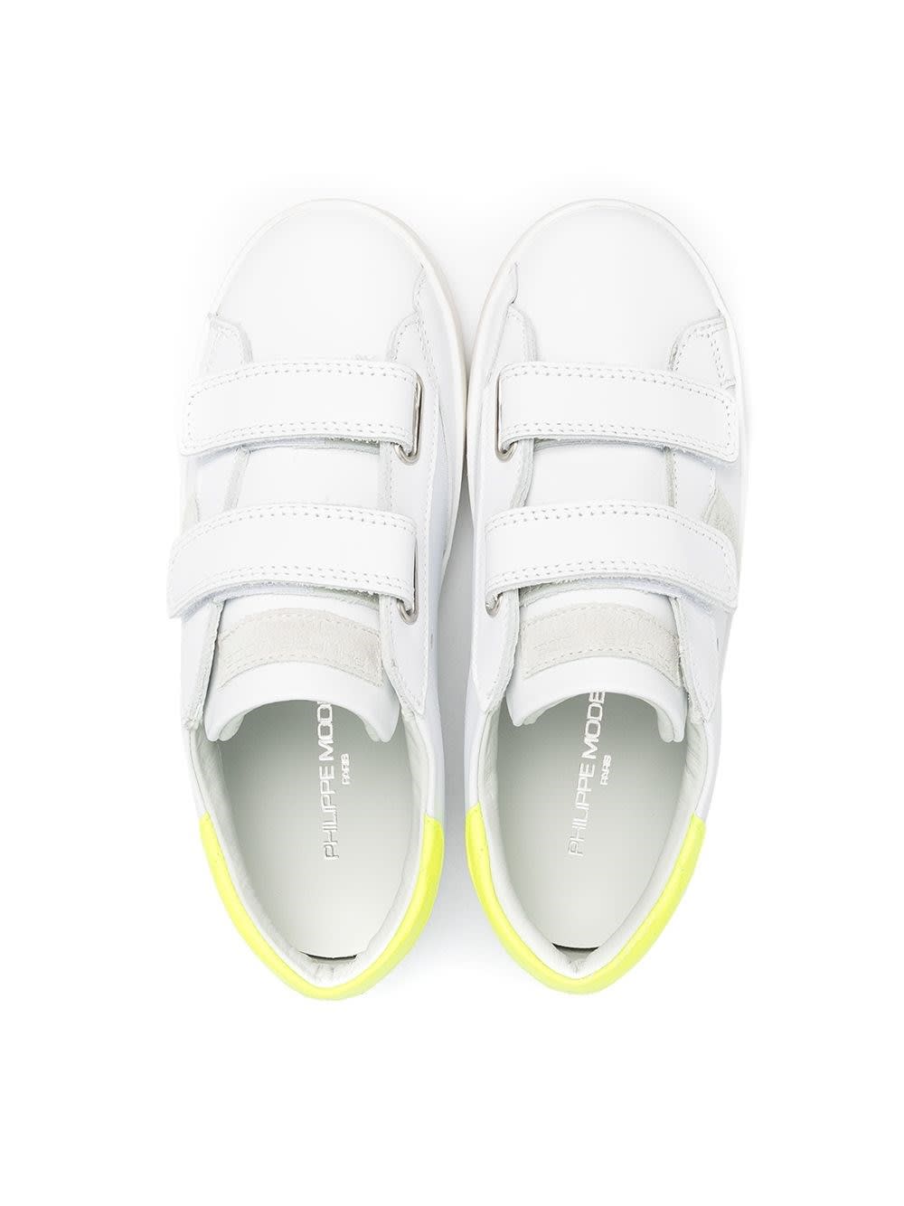 Philippe Model Paris Sportif Low Sneakers With Fluo Detail