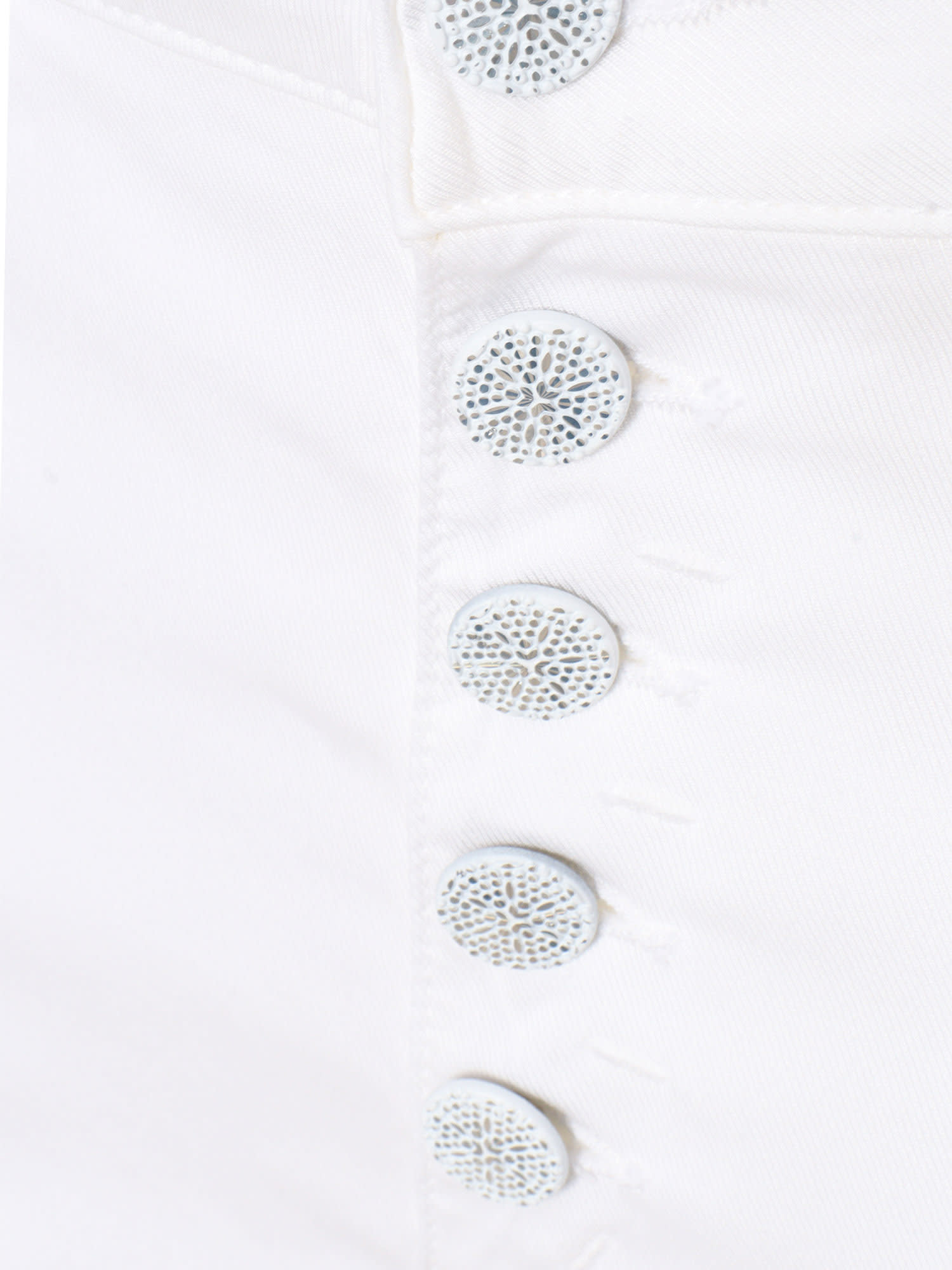 Shop Dondup White High Waisted Jeans