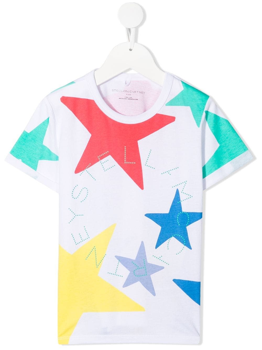 Stella McCartney Kids Jersey T-shirt With Multicolor Stars Print