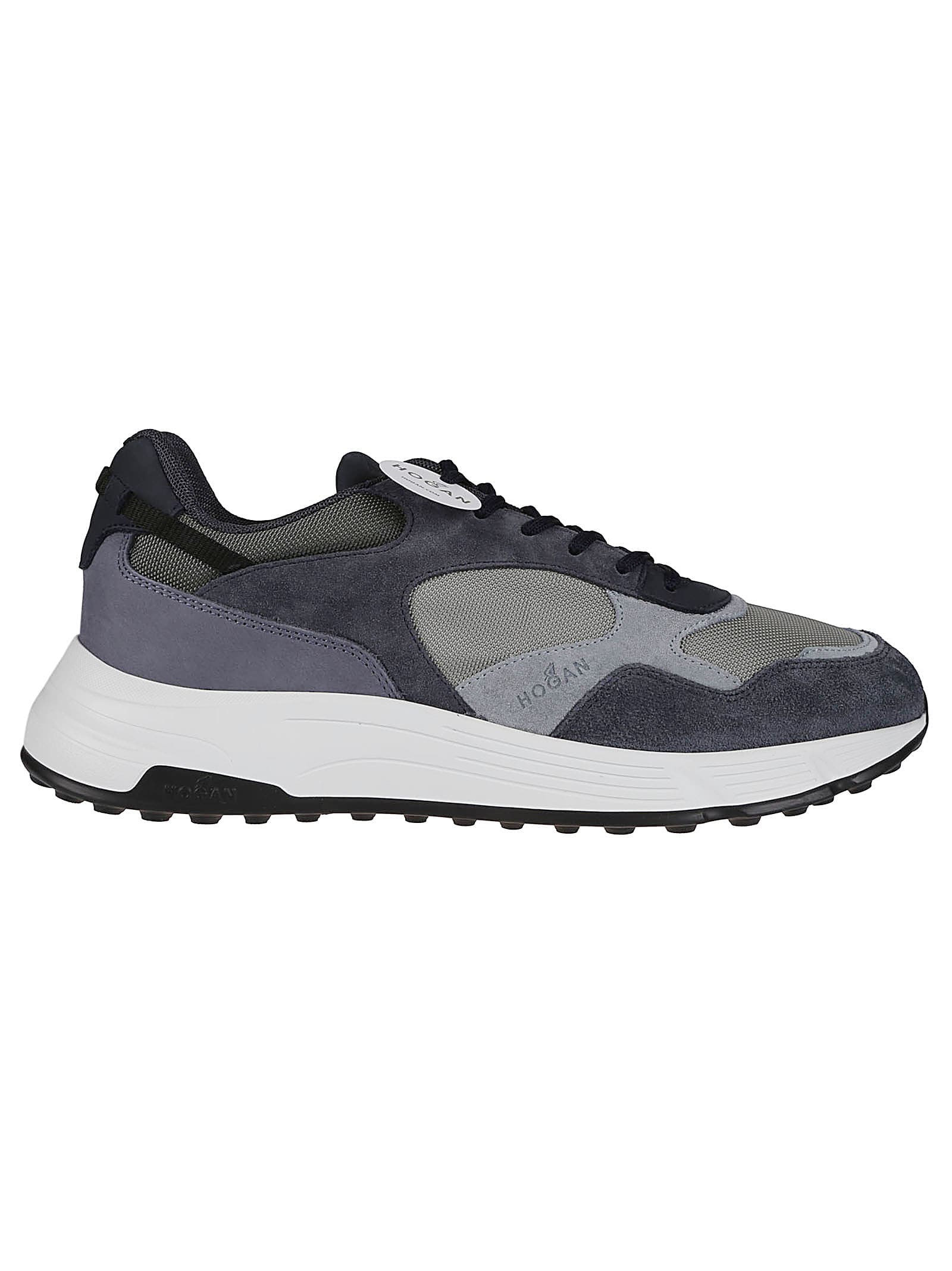 Shop Hogan Hyperlight Sneakers In S Fumo Chiaro/blu Tuareg