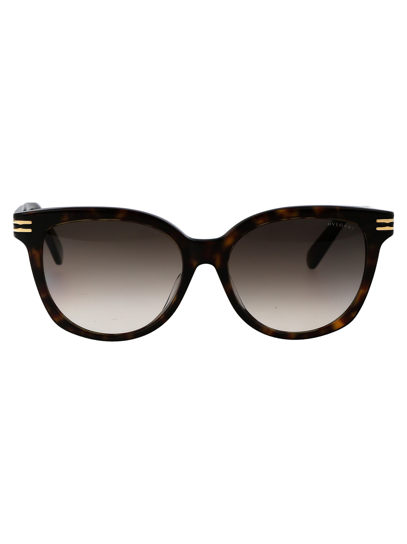 Bulgari B.zero1 Sunglasses In 52f Dark Havana / Gradient Brown