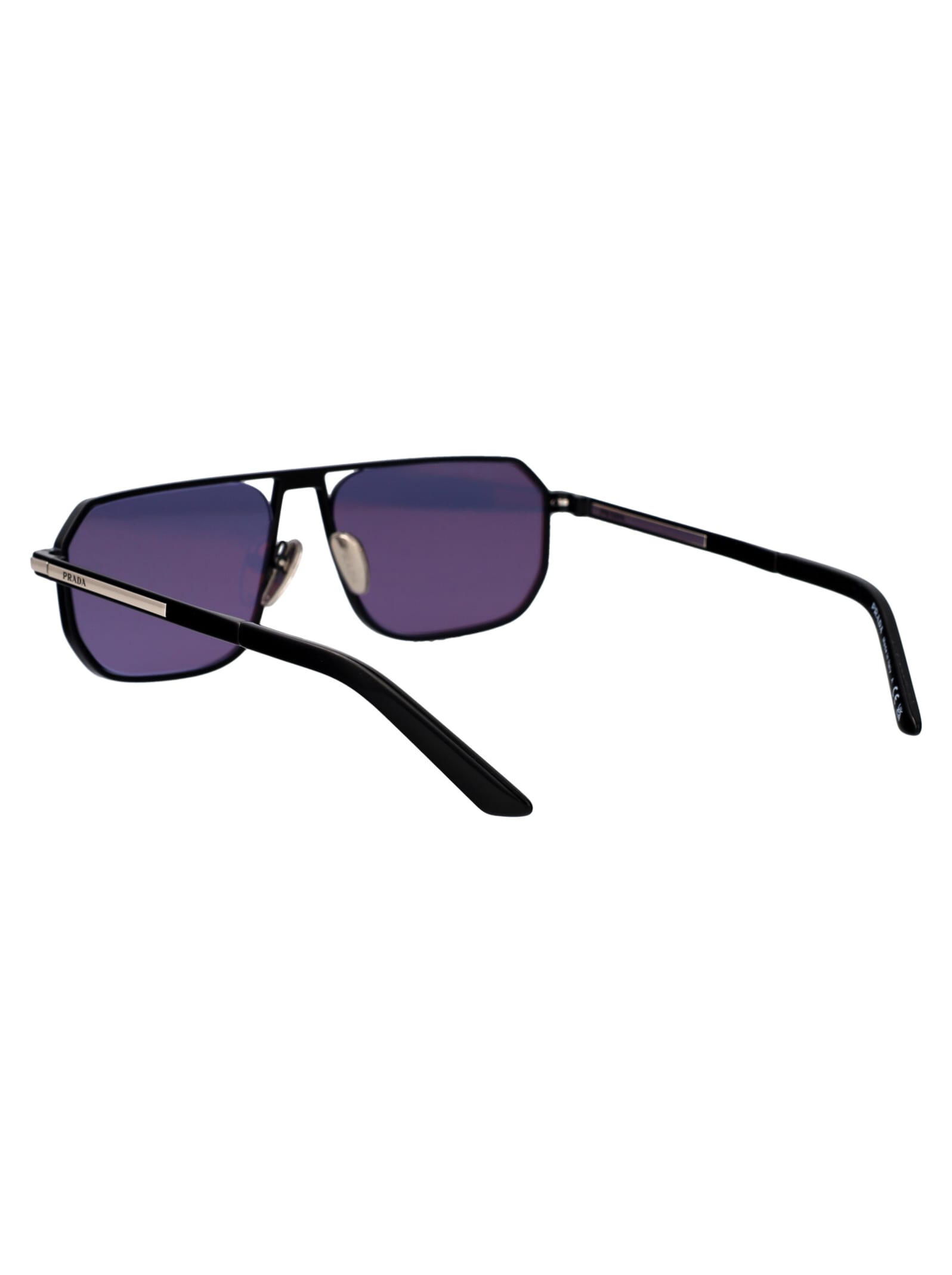 Shop Prada 0pr A53s Sunglasses In 1bo05q Matte Black