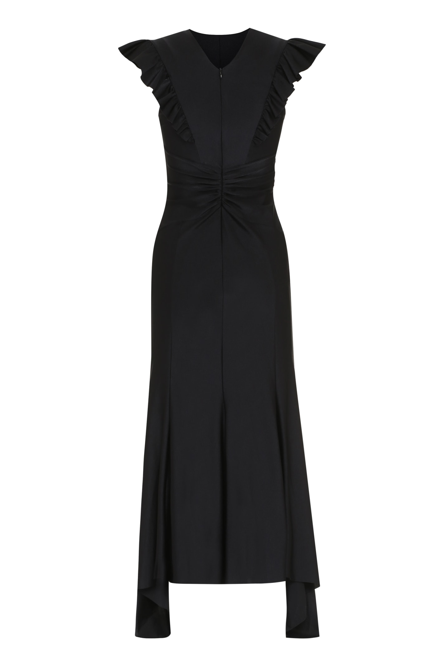 Shop Philosophy Di Lorenzo Serafini Ruffled Dress In Black