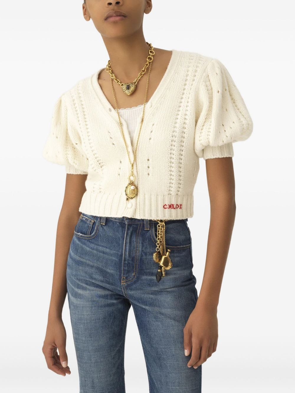 Chloé Chloè Wool Top In White