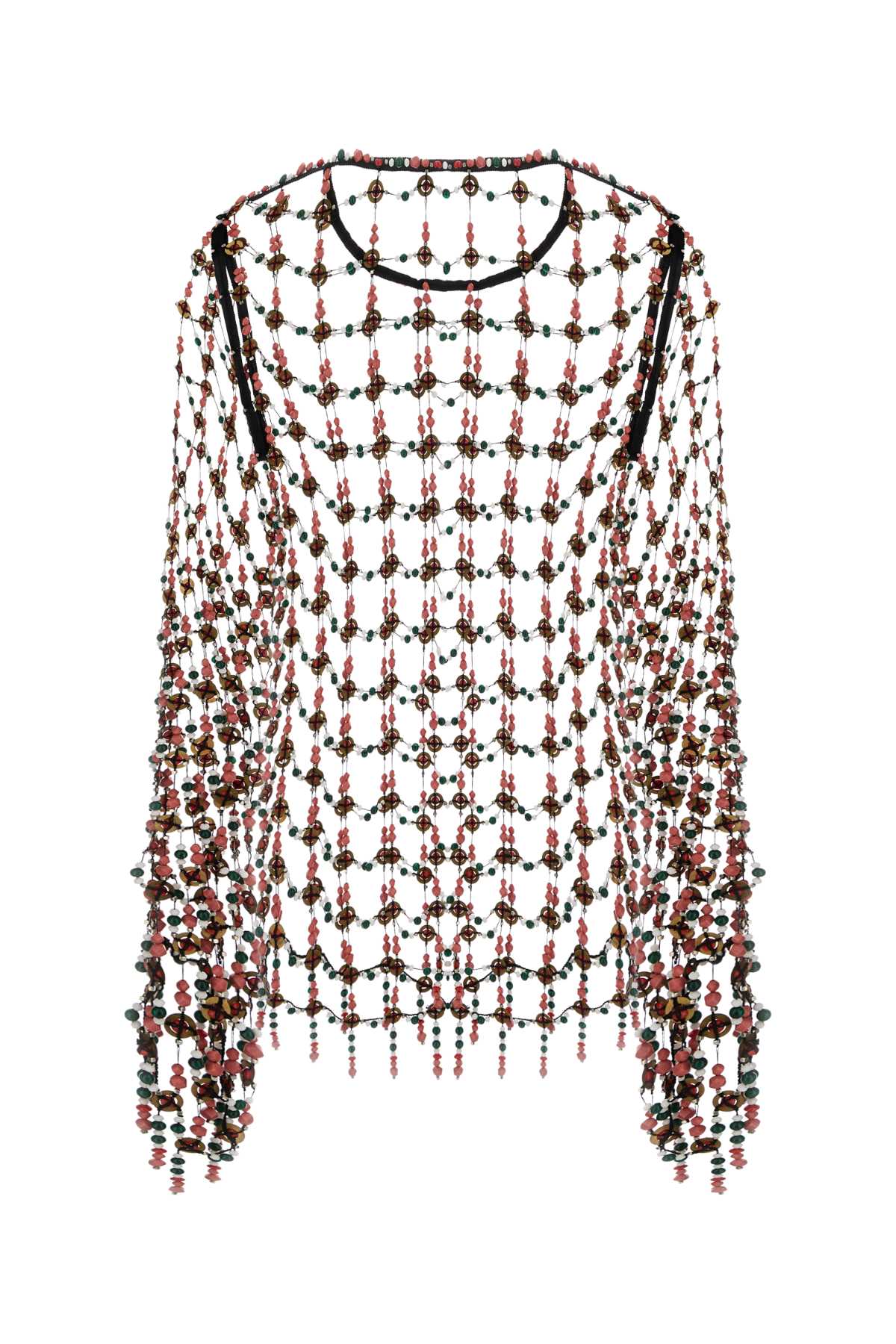 Dries Van Noten Multicolor Mesh Connu Top In Multi