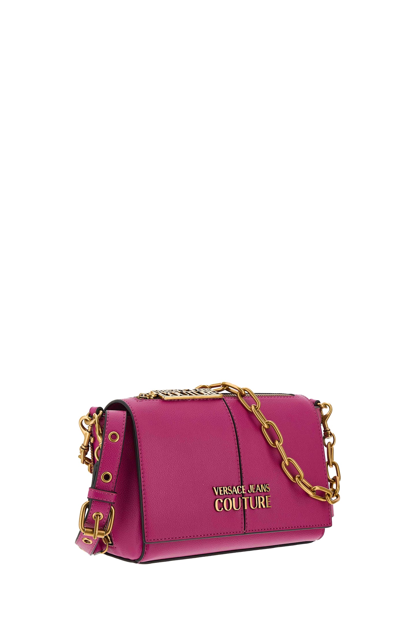 Shop Versace Jeans Couture Bag In Purple