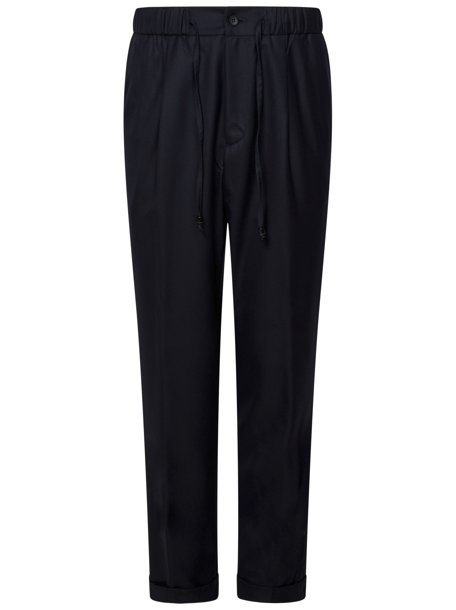 Shop Drumohr Trousers In Blue