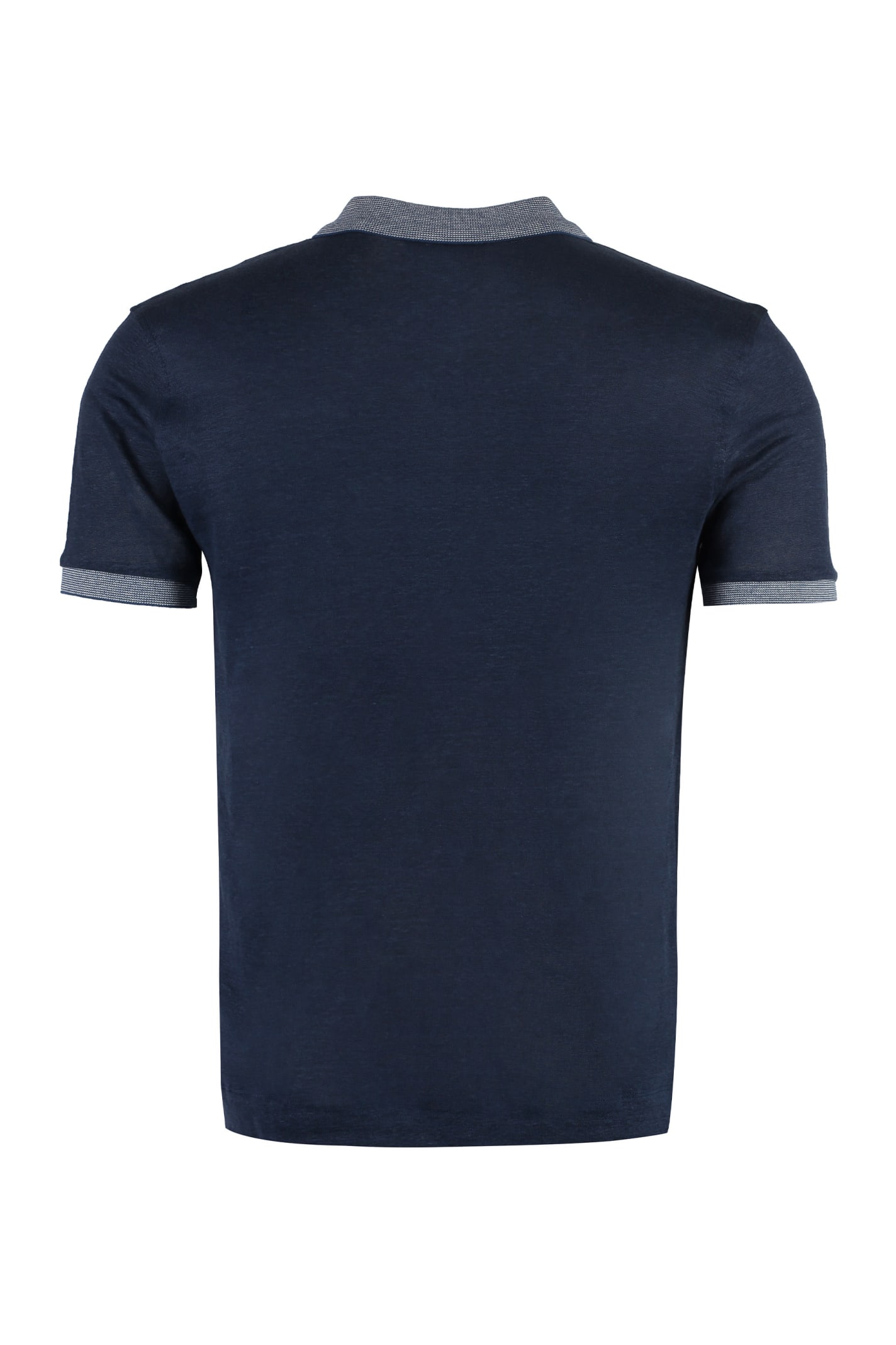 Shop Vilebrequin Short Sleeve Polo Shirt In Blue