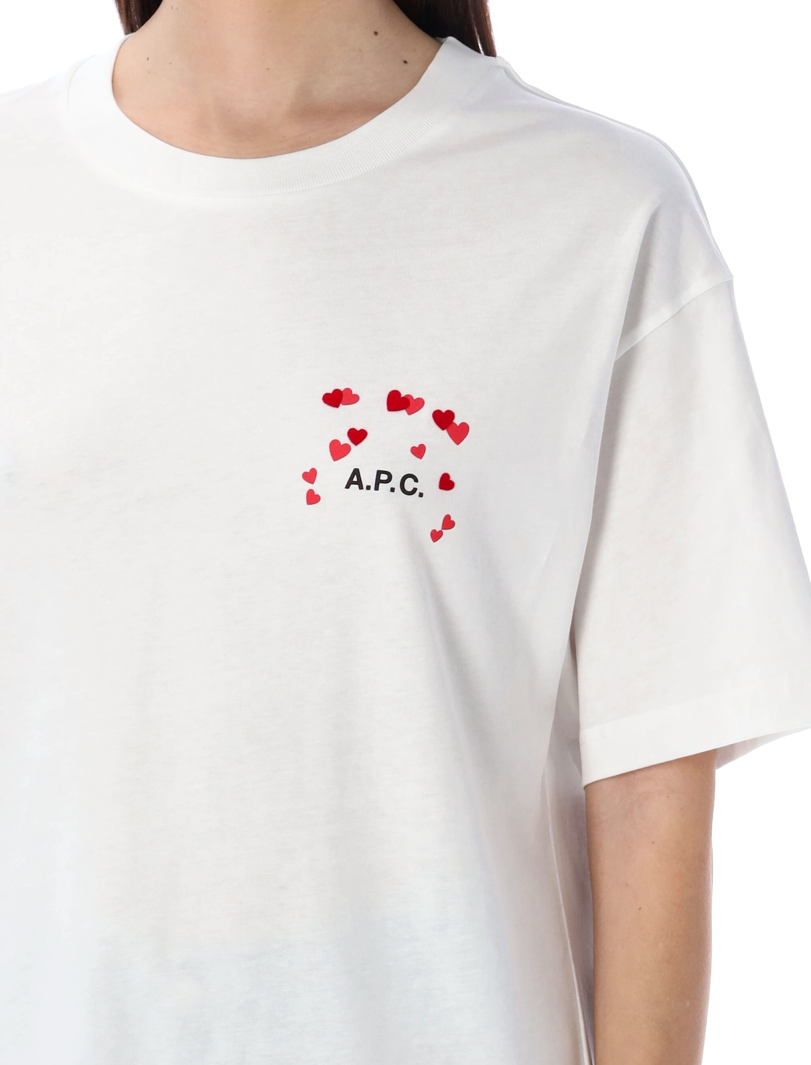 Shop Apc T-shirt Amo In White